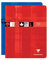 Clairefontaine 37227AMZC - Set mit 2 Heften, 40 Blatt, 17 x 22cm, französische Lineatur 90g und blanko 125g, 1 Set, farbig sortiert