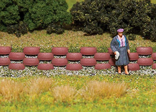 FALLER Stützwandblöcke 80 / Landschaftsbau-Set. Modellbau-Steine, Braun, Kunststoff, 80 Stück, Architektur, Zubehör, Hobby-Train-Scenery