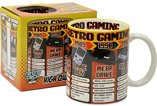 Pop Art Products Retro Game Consoles Mug. Gamer Gift Idea, Ceramic, 250ml