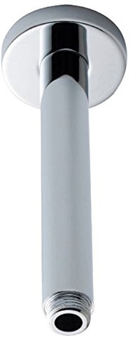 Nuie ARM16 ǀ Modern Bathroom Round Fixed Ceiling Shower Arm, 300mm, Chrome