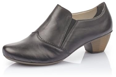 Rieker Femme Chaussures Basses 41751, Dame Mocassin,Chaussons,Chaussures de collège,Chaussures Basses,élégant,Noir (Schwarz / 01),36 EU / 3.5 UK