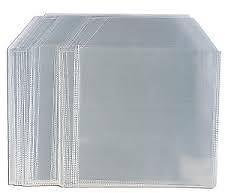 25 x Dragon Trading Premium 120 Micron CD DVD Blu Ray Disc Sleeves with Flap - Protective Storage for CDs