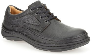 Clarks Mens Nature Three Shoes, Black, 10.5 UK