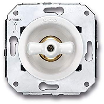 Fontini venezia - Interruptor unipolar 10a 250v porcelana venezia pack