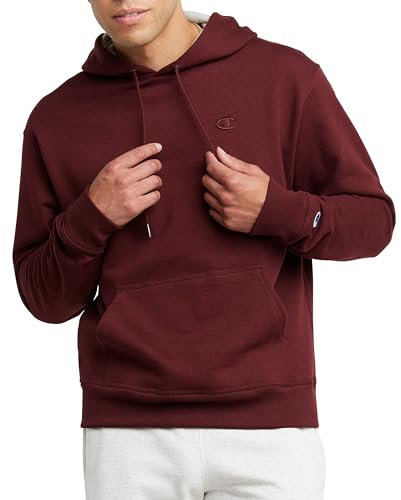 Champion Powerblend - Felpa con cappuccio da uomo Bordeaux L