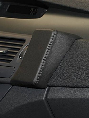 KUDA Handyhalterung passend für Renault Laguna ab 10/2007 - Telefonkonsole für Smartphones, Handy, Navi und mehr - Kunstlederkonsole, schwarz, 082335