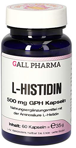 Gall Pharma L-Histidin 500 mg GPH Kapseln, 60 Kapseln