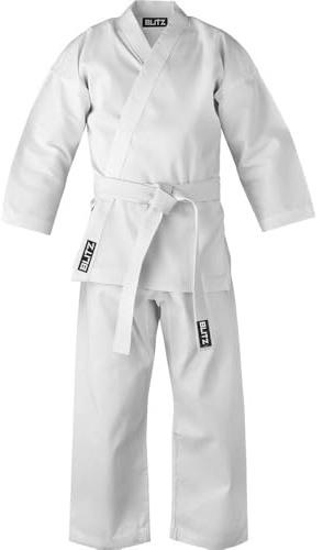 Blitz Sport Kids Cotton Student Karate Suit 00/120cm White