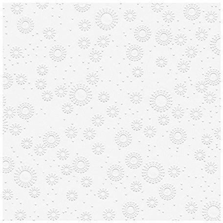 Servietten Moments uni white 25 x 25 cm, 16 Stück (Papierservietten)