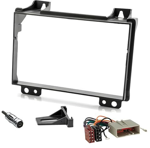 Sound-way Kit de Montage Autoradio, Façade Cadre de Radio 2 DIN, Adaptateur Compatible avec Ford Fiesta 2001-2005 / Fusion 2002-2005