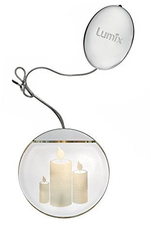 Lumix® LED Deco Light Kerzen inkl. Batterien Acrylglas Warmweiß Weihnachtsdekoration Leuchttaler Christbaum Fenster 10 cm 76102