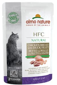 almo nature HFC Natural Hühnerbrust mit Entenfilet Katzenfutter nass 24er Pack (24 x 55g), 1er Pack (1 x 1.700 kilograms)