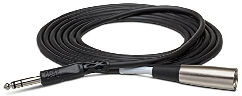 HosaTech STX-102M 2ft 1/4 inch TRS to XLR3M Balanced Interconnect Cable