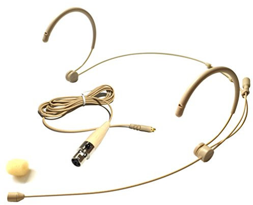 Microdot 4016 - Micrófono con micrófono para sistema inalámbrico SHURE - Cable desmontable con conector Mini XLR Ta4f - Micrófono omireccional