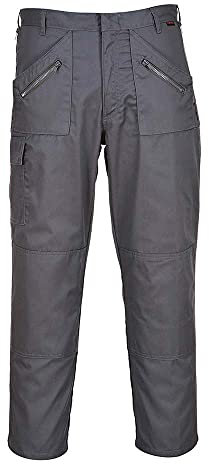 Portwest S887 Comfort Reinforced Knee Action Trouser Grey Tall, 32