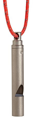 Vargo Titanium Emergency Whistle with Cord