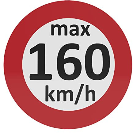 AUPROTEC Geschwindigkeitsaufkleber Winterreifen Aufkleber 160-240 km/h Auswahl: (100 Stück, 160 km/h)