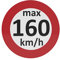 AUPROTEC Geschwindigkeitsaufkleber Winterreifen Aufkleber 160-240 km/h Auswahl: (100 Stück, 160 km/h)