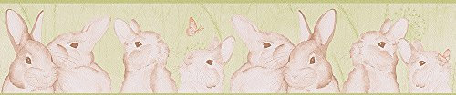 Livingwalls Bordüre Lovely Friends Kinderbordüre 5,00 m x 0,13 m braun grau orange 303304