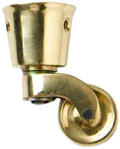 Bulk Hardware BH01575 Roue pivotante coupelle Laiton