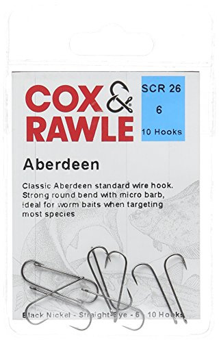 Cox & Rawle Aberdeen Sea Fishing Hook Black Size 6