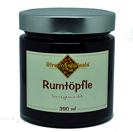 Streuobstwiesle Rumtopf - 390 ml Erlesene Früchte in echtem Rum (54%)