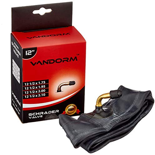 Generic Unisex Fahrradschlauch 2er Pack, schwarz, 12 Zoll