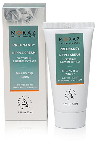 Moraz Pregnancy Nipple Cream - Breastfeeding Essentials - Nipple Cream Safe for Breastfeeding with Polygonum - Soothes Irritated Nipples - 1.7 oz