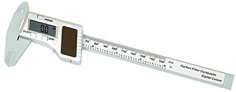 Digitale Solar Schieblehre [Lindner 8044] aus Carbonfaser Verbundstoff mit vielfältigen Funktionen und LCD-Anzeige