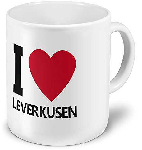 digital print XXL Jumbo-Städtetasse Leverkusen - XXL Jumbotasse mit Design I Love Leverkusen - Städte-Tasse, Städte-Krug, Becher, Mug
