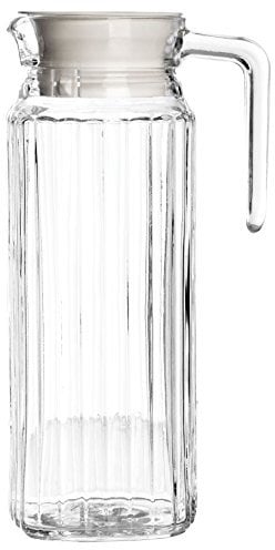 New Large 1L Ravenhead Kitchen Fridge Glass Pitcher Water Milk Juice 1 Litre Jug & Lid