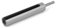 sourcing map Douille 135 mm de long 13 mm Écrou hexagonal fendue extension pilote Bit adaptateur Gris Argenté