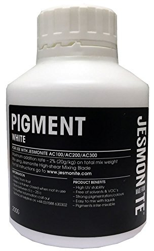 Jesmonite White Pigment (200g) - Premium, Non-Toxic, Odourless, UV Resistant, Compatible with AC100 Based Materials, Ideal for Resin Art & DIY Projects