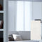 MADECOSTORE Panneau Japonais Tamisant Blanc Dévoré Epi - Blanc - L45 x H260cm