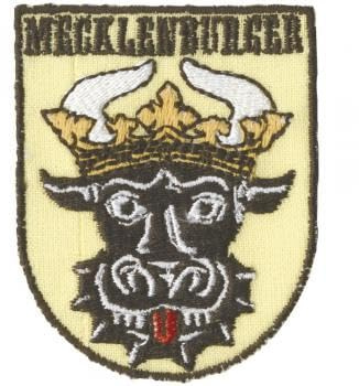 AUFNÄHER - Aufnähwappen - Mecklenburger - 00816 - Gr. ca. 5 x 6 cm - Patches Stick Applikation