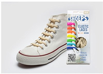 Shoeps Elastic Laces, 14 pieces - Sand, Regular