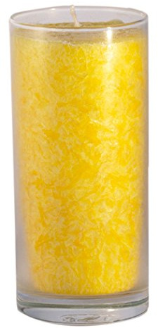 Palm Light 4041678006709 Unique, Höhe Circa 16 cm, Kerze, gelb