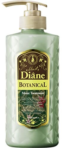 MOIST DIANE Hair Treatment with Pump for Women & Men, Natural Organic Japanese Hair Conditioner, Sulfate & Silicon Free Hydrating & Moisturizing Haircare Products, Botanical Moist 16.9 Fl Oz/500mL