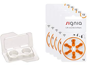 30er Pack kompatibel mit Siemens Signia Typ 13 Hörgerätebatterien (Orange) | Premium Zink-Luft Batterien | Extra langlebig & leistungsstark