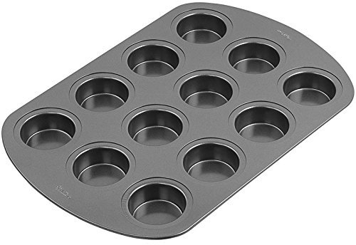 Wilton 0264465 12 Cavities Spool Cake Pan, Grey