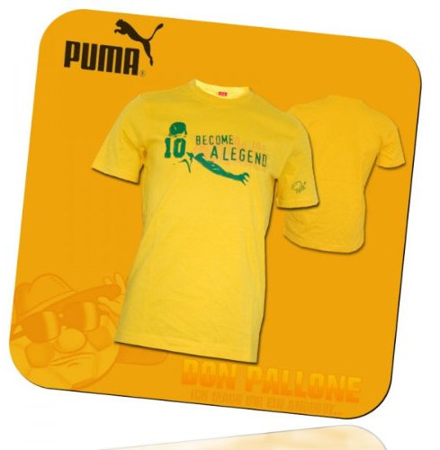 Puma Brasilien World Cup Pele Fußball T-Shirt Trikot WM 2014 S gelb