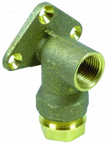 Plass-ONE 25mm x 1/2 Push Fit MDPE Wallplate Elbow - 1000