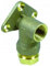 Plass-ONE 25mm x 1/2 Push Fit MDPE Wallplate Elbow - 1000