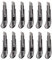 12 Stück Alu Druckguss Cuttermesser mit 18mm Abbrechklinge Teppichmesser Mehrzweck Messer Allzweckmesser