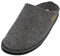 HAFLINGER Flair Soft Filzpantoffeln aus Wollfilz Hausschuh Grau (Anthrazit 4), Gr. 43