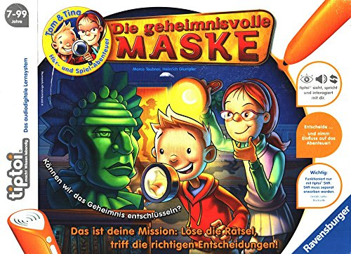 Ravensburger 00520 - tiptoi®: Tom & Tina - Die geheimnnisvolle Maske (Ohne Stift)