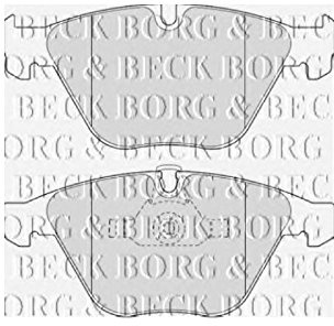 Borg & Beck BBP2108 Front Brake Pads To Fit VAG Multivan