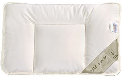 franknatur Babyflachkissen Baumwolle KBA Natur Kopfkissen Bio Nancy, Größe:40x60 cm