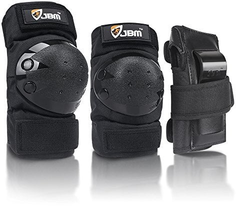 JBM Adult / Kids Child Youth Knee Pads Elbow Pads Wrist Guards Protective Gear Set for Inline Roller Skating Biking Cycling Scooter Skateboard BMX Mountain Bike Inline Skating Extreme Sports