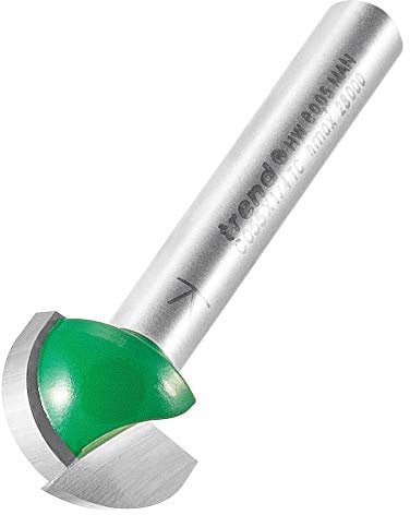 Trend CraftPro Cavetto Router Cutter Bit, 1/4 Inch Shank, 7.9mm Radius and 15.9mm Cut Diameter, Tungsten Carbide Tipped, C055X1/4TC
